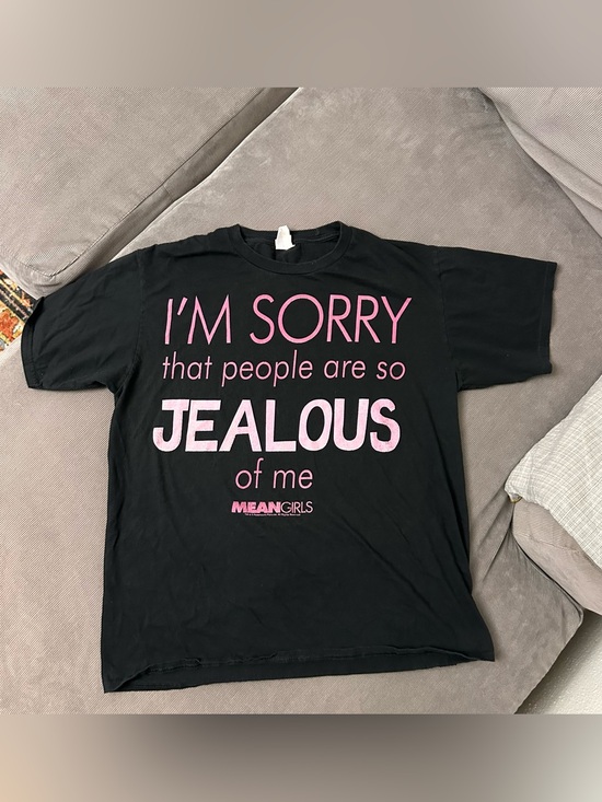 Port and Company Other - Rare Mean Girls Movie Promo T-shirt Large Movie Quote Short Sleeve Black Pink